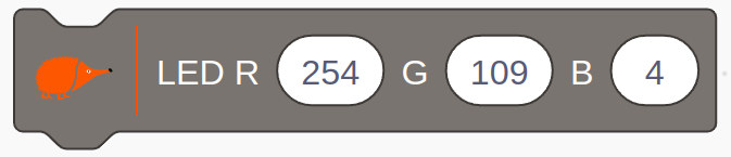 Bloque LED RGB Naranja Bloque LED RGB Naranja