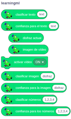 Bloques LearningML Bloques LearningML