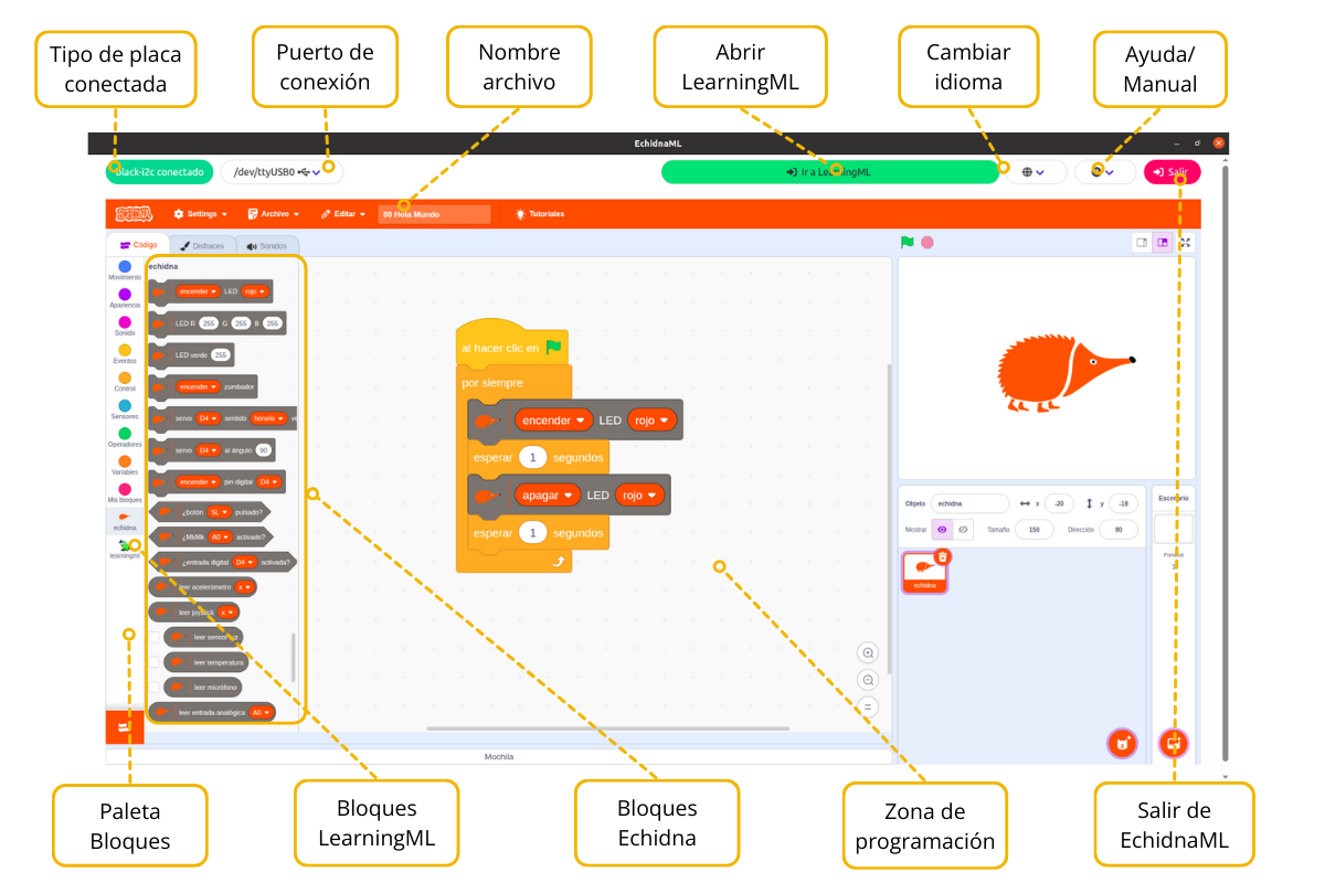 EchdinaBlocks esquema pantalla EchdinaBlocks esquema pantalla