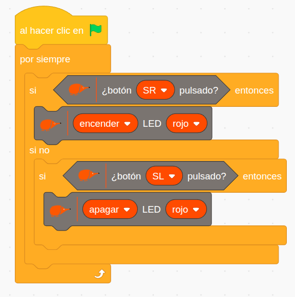 Ejemplo encender apagar LED pulsadores Ejemplo encender apagar LED pulsadores